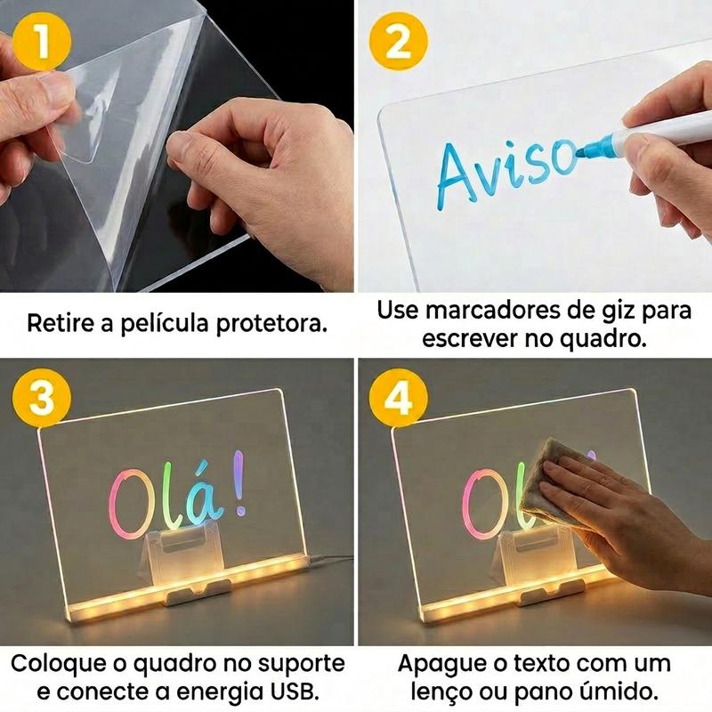 Como usar a lousa mágica em quatro passos